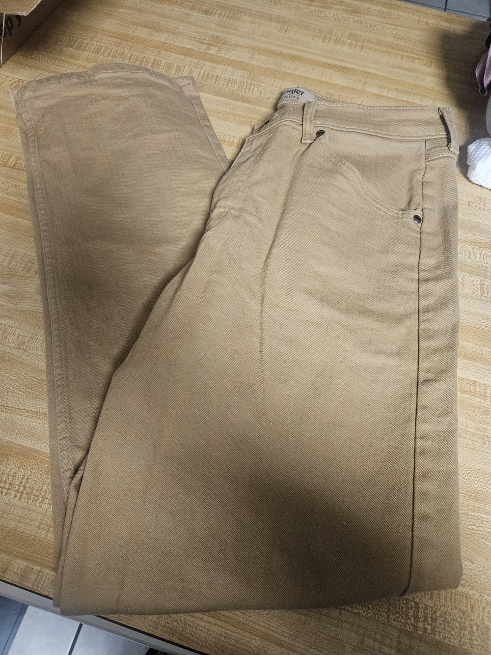 Wrangler Men’s Khaki Work Chinos - Tan